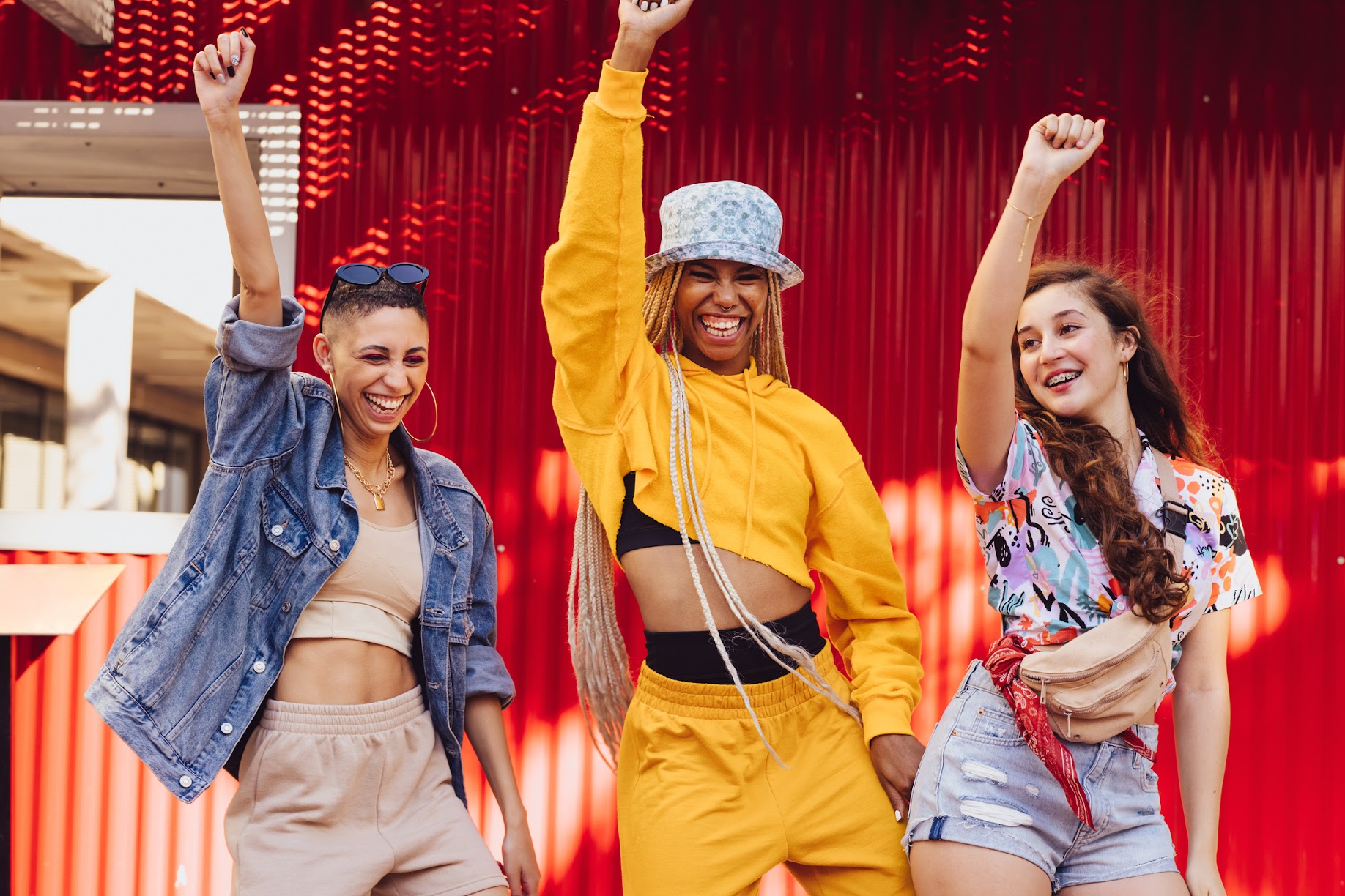 Group of modern dancers